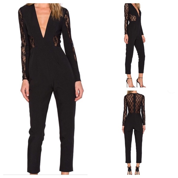 ❌SOLD❌NEW NBD Revolve Limits Lace Jumpsuit - Picture 2 of 8